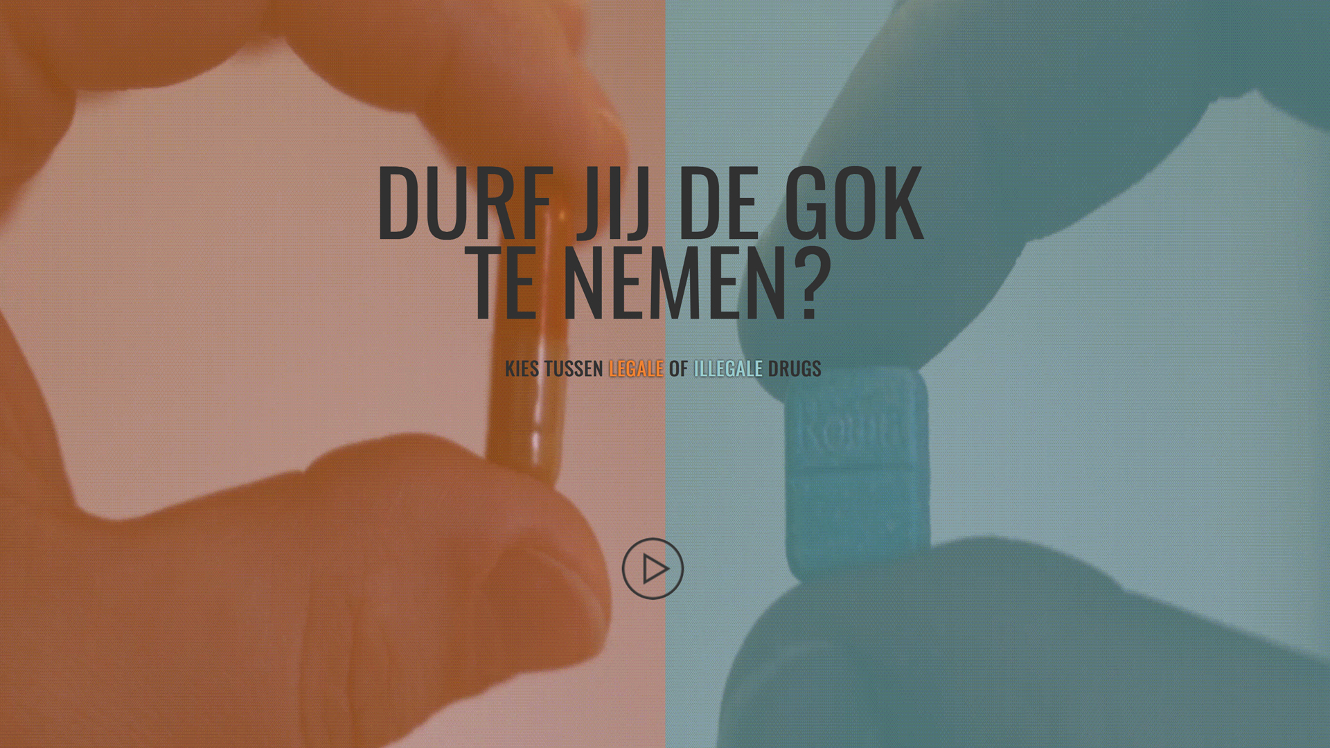 MultiMedia story over drugs - durf jij de gok te nemen?